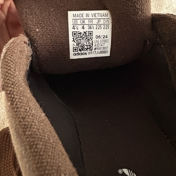 adidas Campus '00s Dark Brown/Preloved Brown/White Youth Size 4 1/2 - Picture 9 of 13